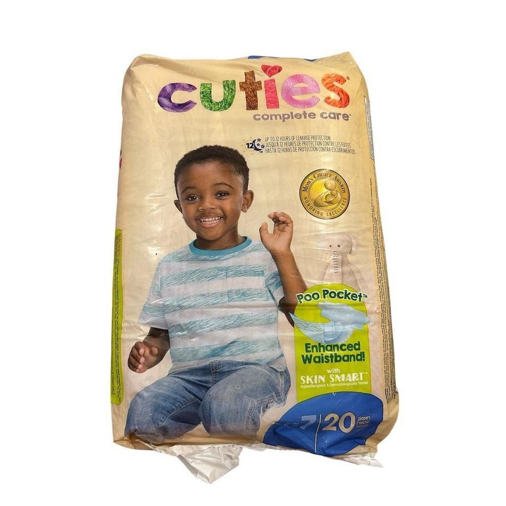 Cuties Baby Diapers Size 7 Unisex 20 Count NEW